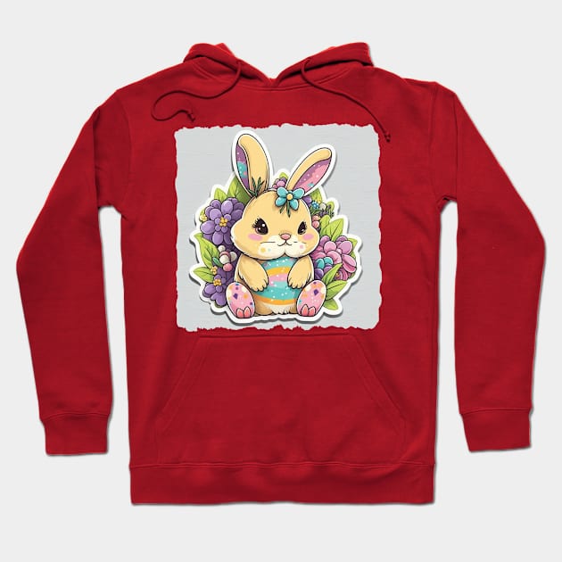 Cute Easter Bunny Hoodie by vladocar